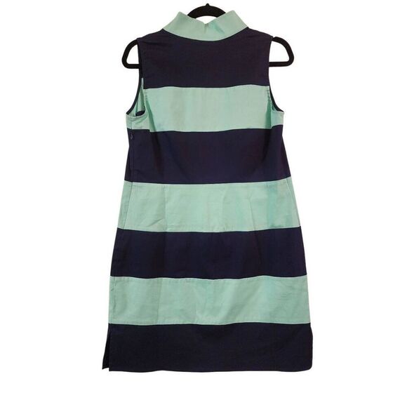 Sail to Sable shake it all NWT sleeveless shift dress cabbage and navy size Medi - Picture 2 of 9
